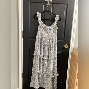 Express Black and White Tiered Kids Dress